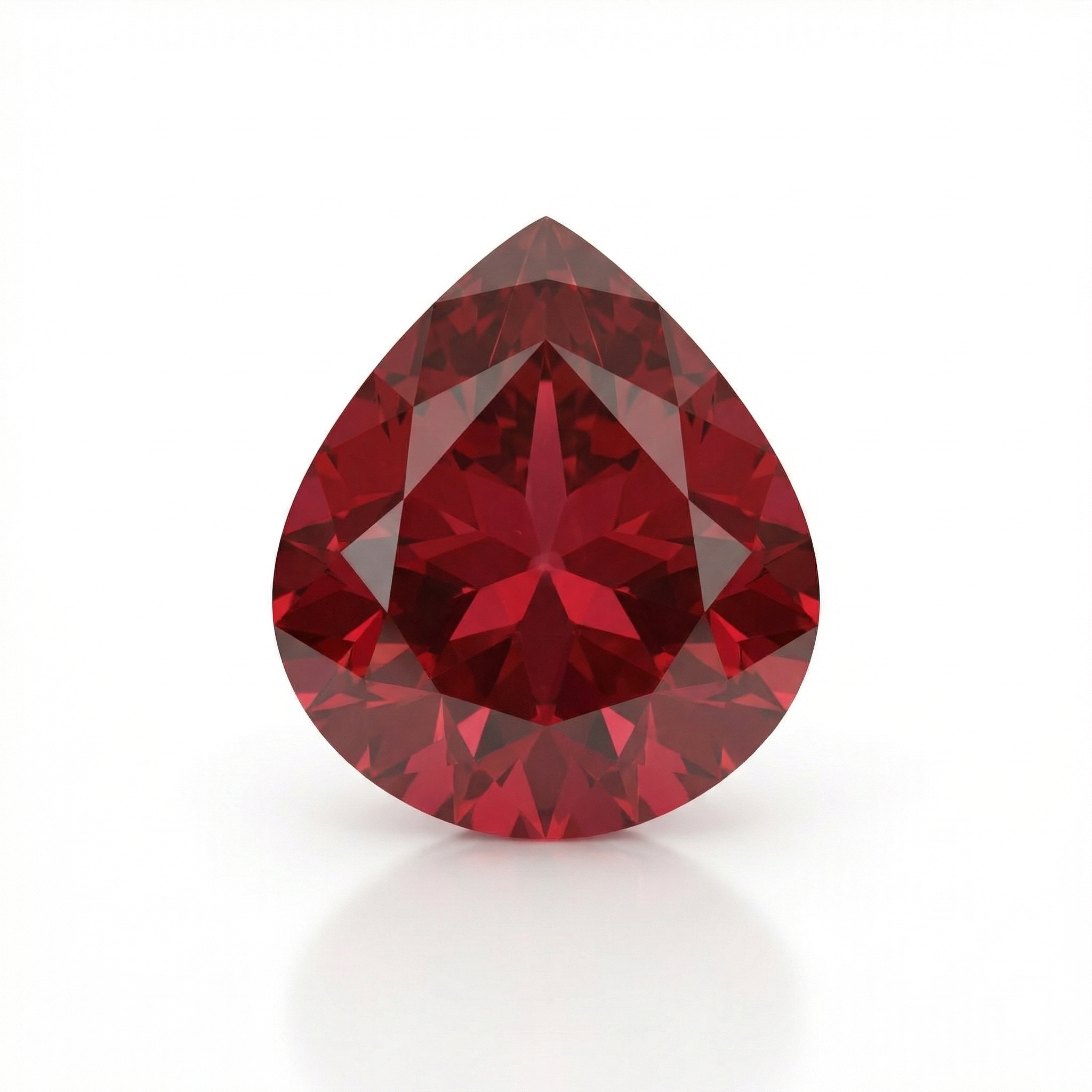 IGI Certified Laboratory Grown Ruby | 8.54 Carat Pear Mixed Cut | Purplish Red Luxury Ruby-Saleh Sallom Main image