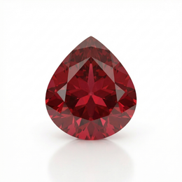 IGI Certified Laboratory Grown Ruby | 8.54 Carat Pear Mixed Cut | Purplish Red Luxury Ruby-Saleh Sallom