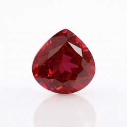 IGI Certified Laboratory Grown Ruby | 9.88 Carat Pear Mixed Cut | Purplish Red Luxury Gemstone-Saleh Sallom