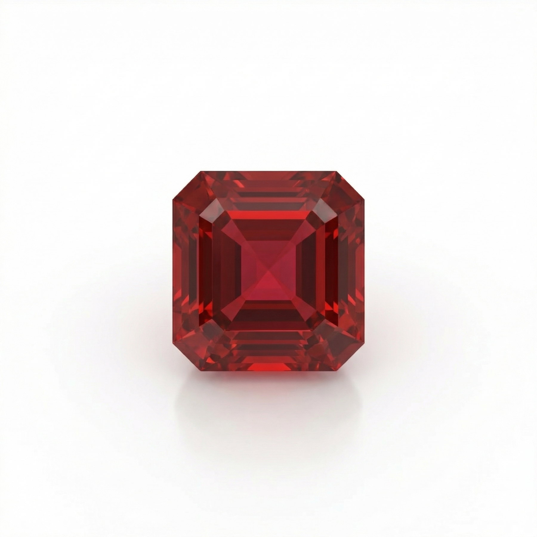 IGI Certified Laboratory Grown Ruby | 6.31 Carat Square Emerald Cut | Purplish Red Precision Gem-Saleh Sallom