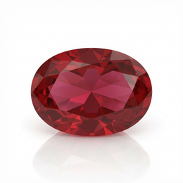 IGI Certified Laboratory Grown Ruby | 7.06 Carat Oval Brilliant Cut | Purplish Red Gemstone-Saleh Sallom