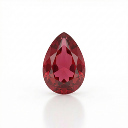 IGI Certified Laboratory Grown Ruby | 13.94 Carat Pear Mixed Cut | Purplish Red Elite Gemstone-Saleh Sallom