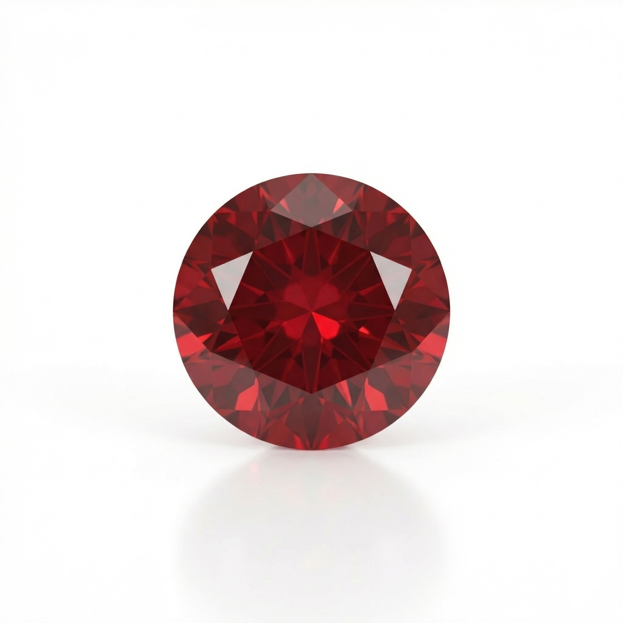 IGI Certified Laboratory Grown Ruby | 1.60 Carat Round Brilliant Cut | Purplish Red Fine Gem-Saleh Sallom Main image