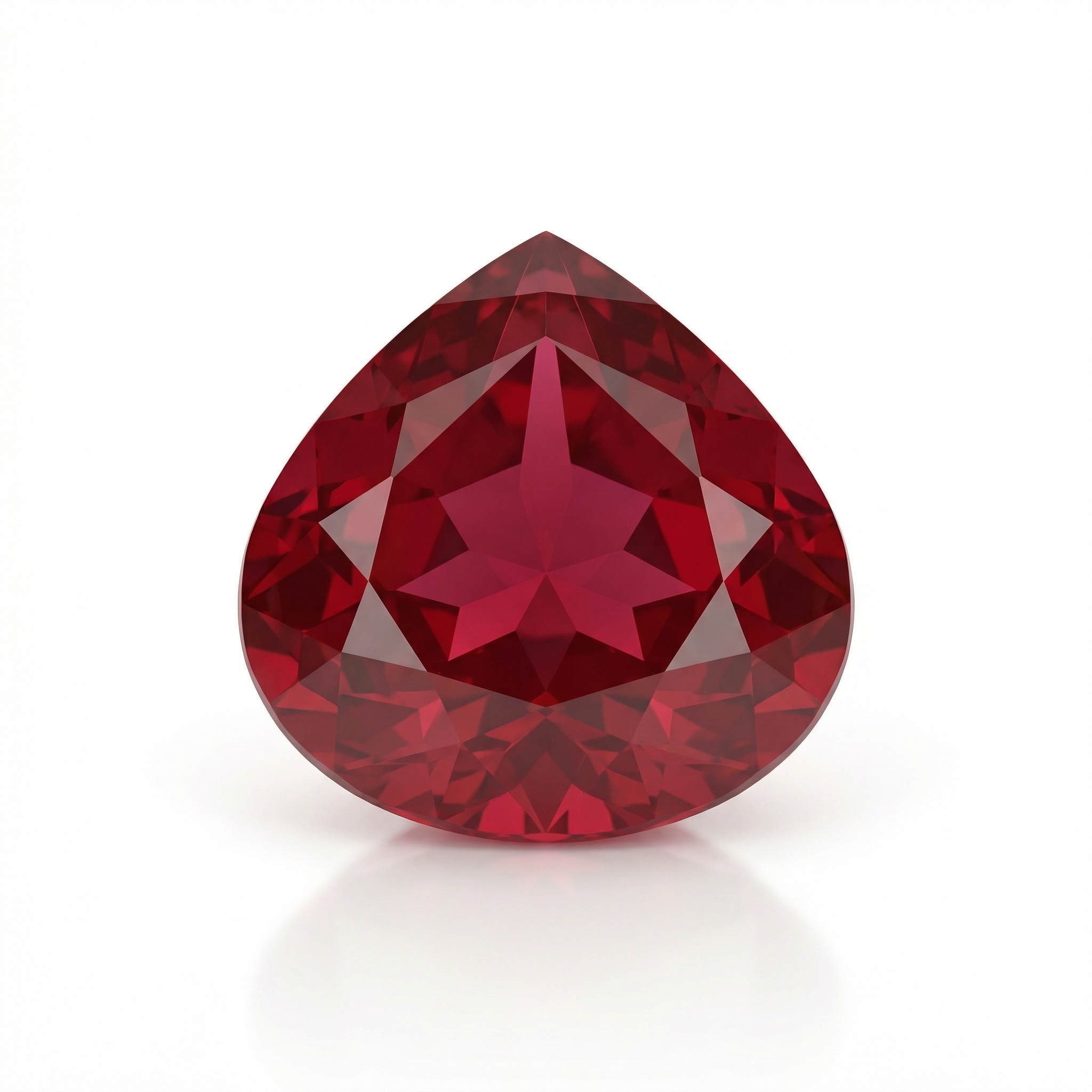 IGI Certified Laboratory Grown Ruby | 9.85 Carat Pear Mixed Cut | Purplish Red Luxury Gem-Saleh Sallom Main image