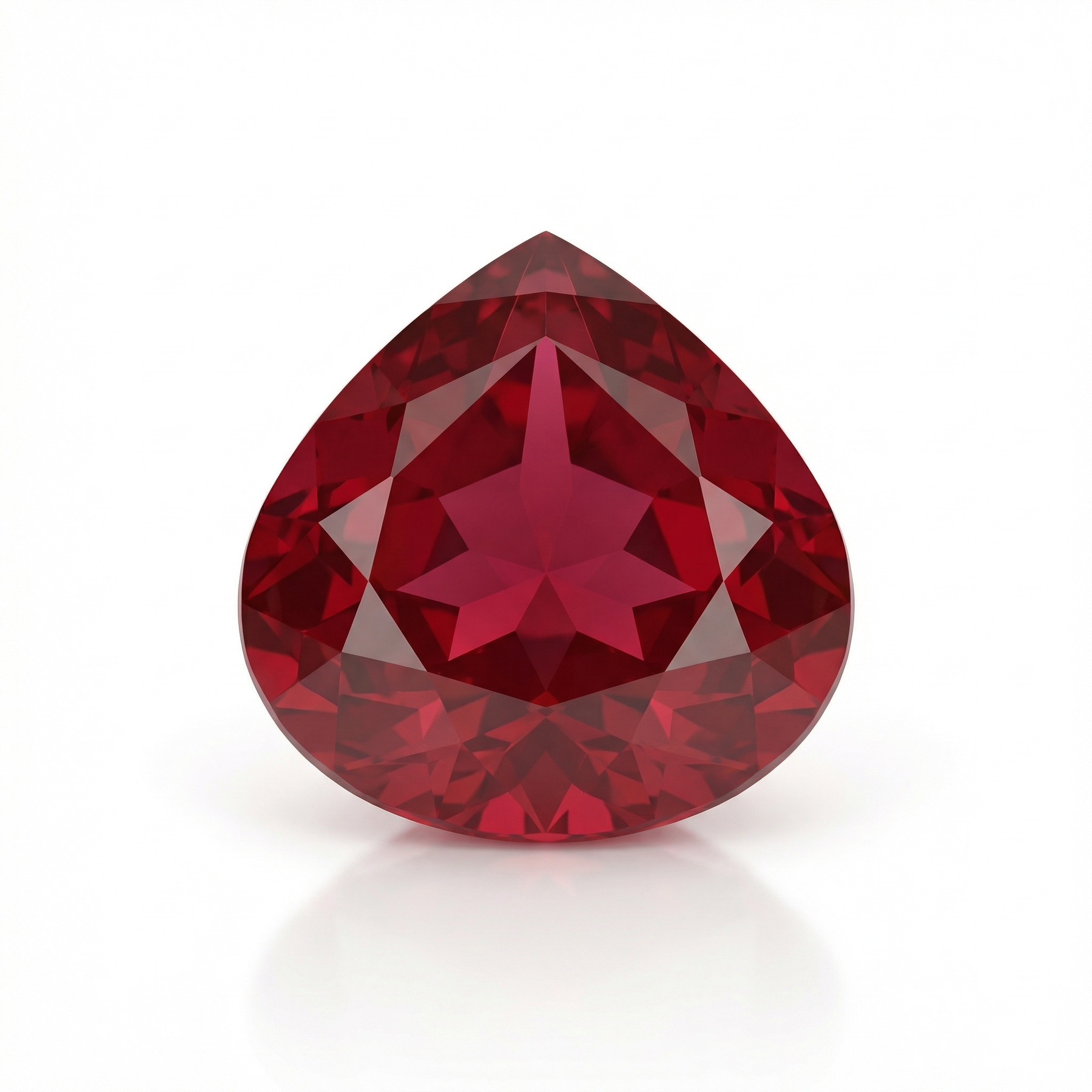 IGI Certified Laboratory Grown Ruby | 9.85 Carat Pear Mixed Cut | Purplish Red Luxury Gem-Saleh Sallom