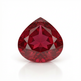 IGI Certified Laboratory Grown Ruby | 9.85 Carat Pear Mixed Cut | Purplish Red Luxury Gem-Saleh Sallom