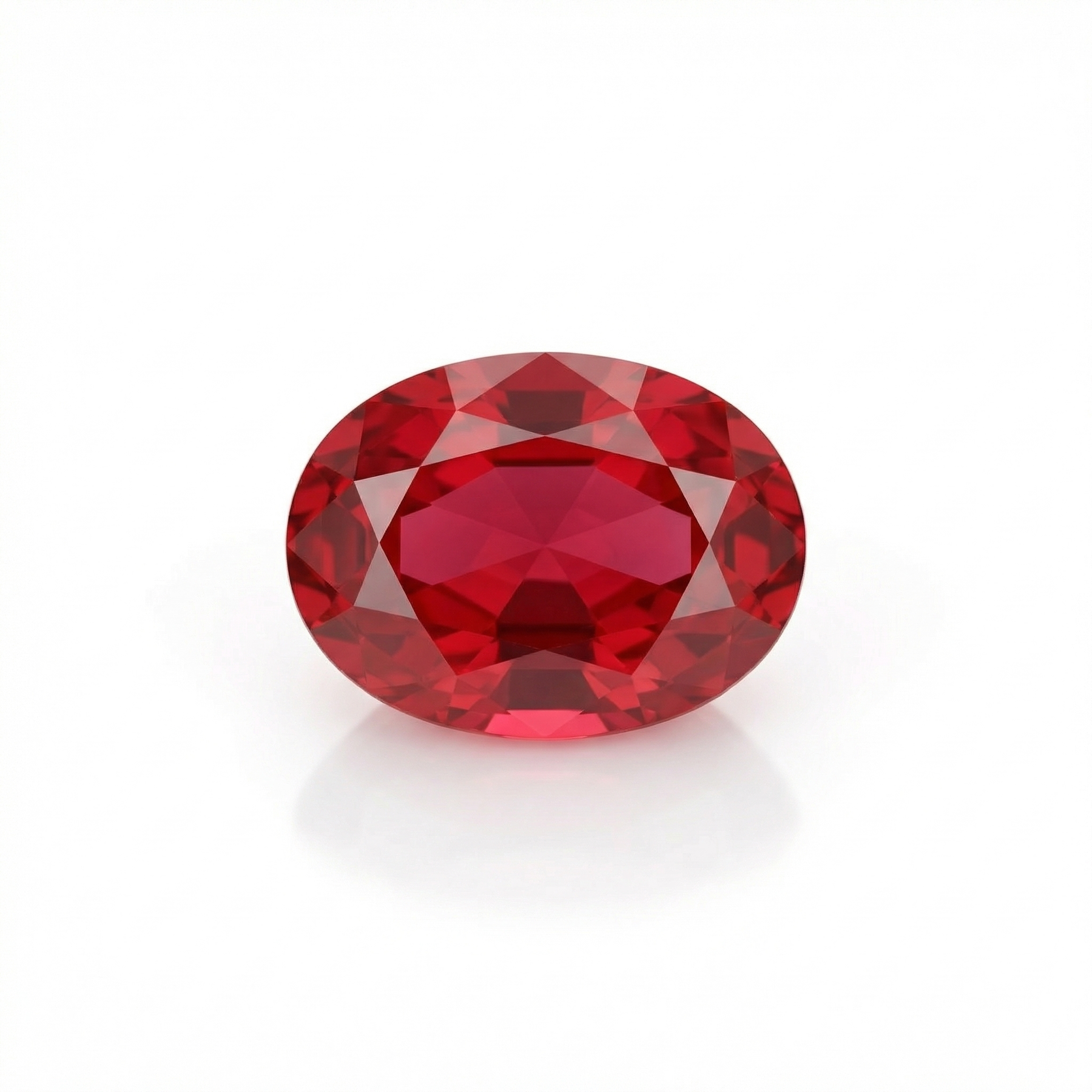IGI Certified Laboratory Grown Ruby | 6.82 Carat Oval Brilliant Cut | Purplish Red Luxury Gemstone-Saleh Sallom
