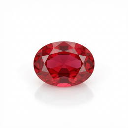 IGI Certified Laboratory Grown Ruby | 6.82 Carat Oval Brilliant Cut | Purplish Red Luxury Gemstone-Saleh Sallom