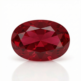 IGI Certified Laboratory Grown Ruby | 7.08 Carat Oval Brilliant Cut | Purplish Red Luxury Gemstone-Saleh Sallom