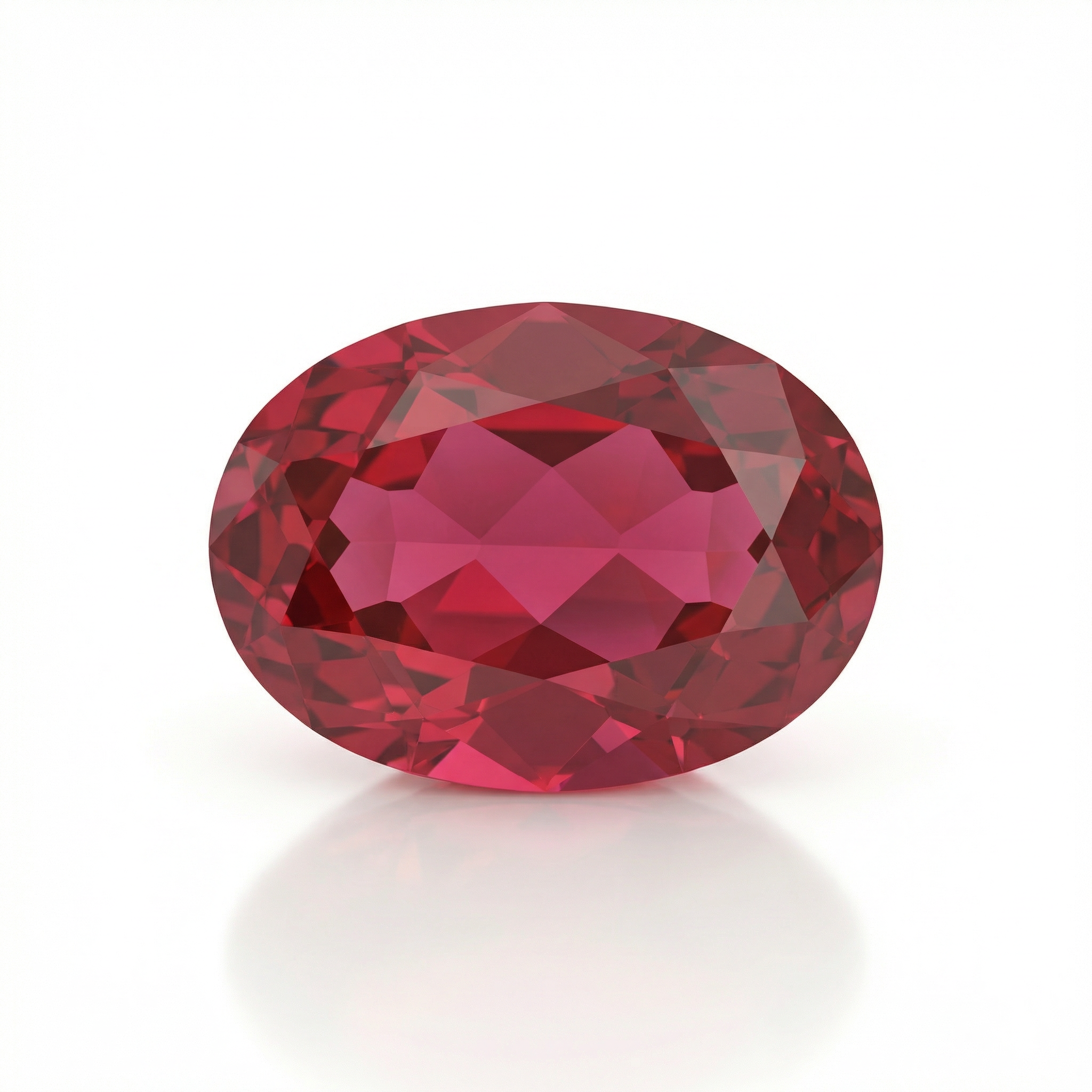 IGI Certified Laboratory Grown Ruby | 8.27 Carat Oval Cut | Purplish Red Luxury Gemstone-Saleh Sallom Main image
