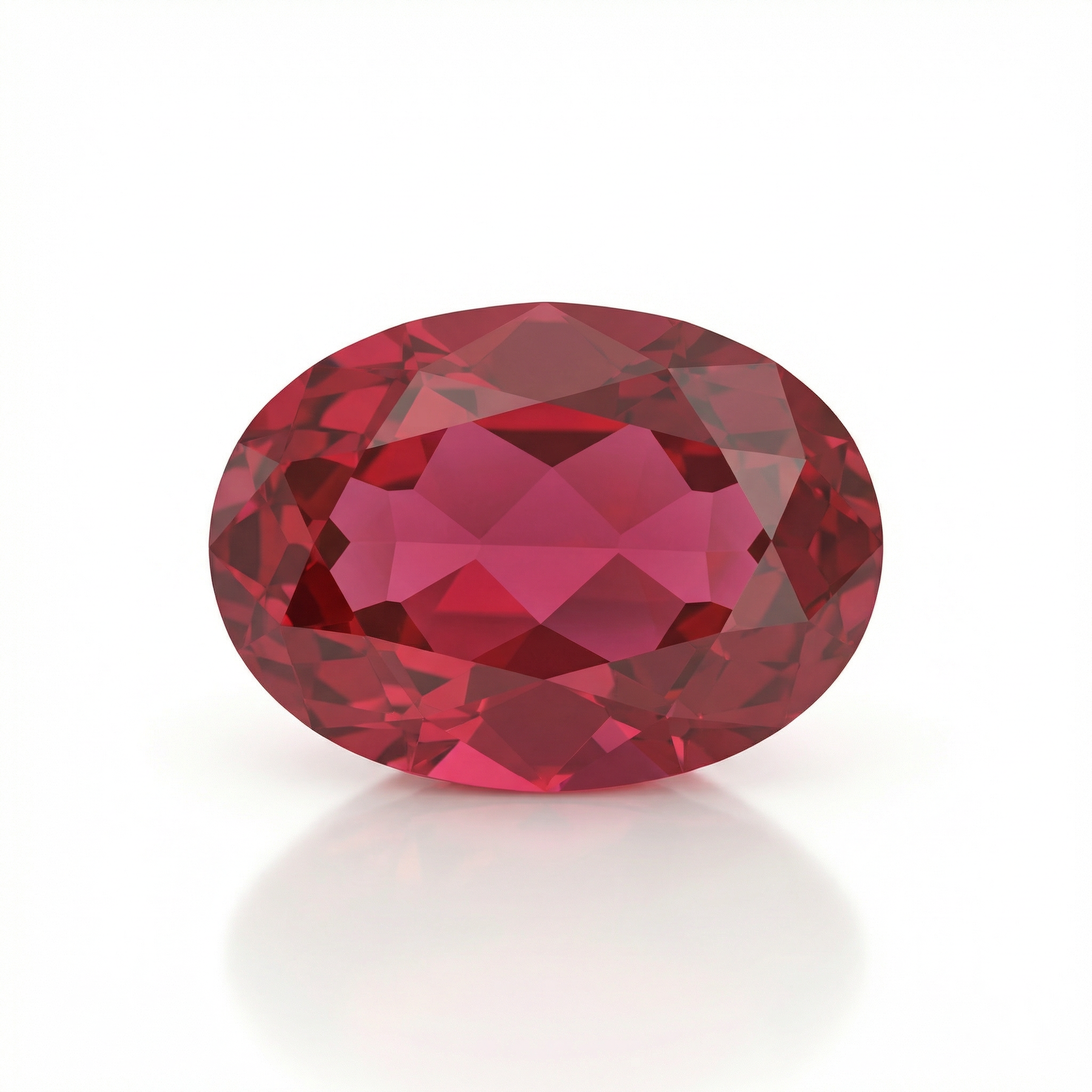 IGI Certified Laboratory Grown Ruby | 8.27 Carat Oval Cut | Purplish Red Luxury Gemstone-Saleh Sallom