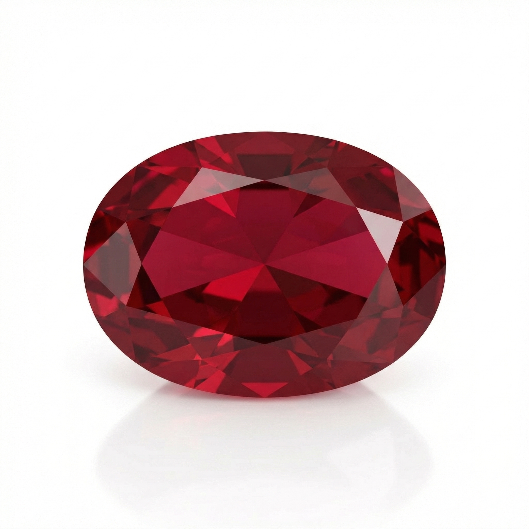 IGI Certified Laboratory Grown Ruby | 7.07 Carat Oval Brilliant Cut | Purplish Red Luxury Gemstone-Saleh Sallom