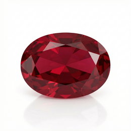 IGI Certified Laboratory Grown Ruby | 7.07 Carat Oval Brilliant Cut | Purplish Red Luxury Gemstone-Saleh Sallom
