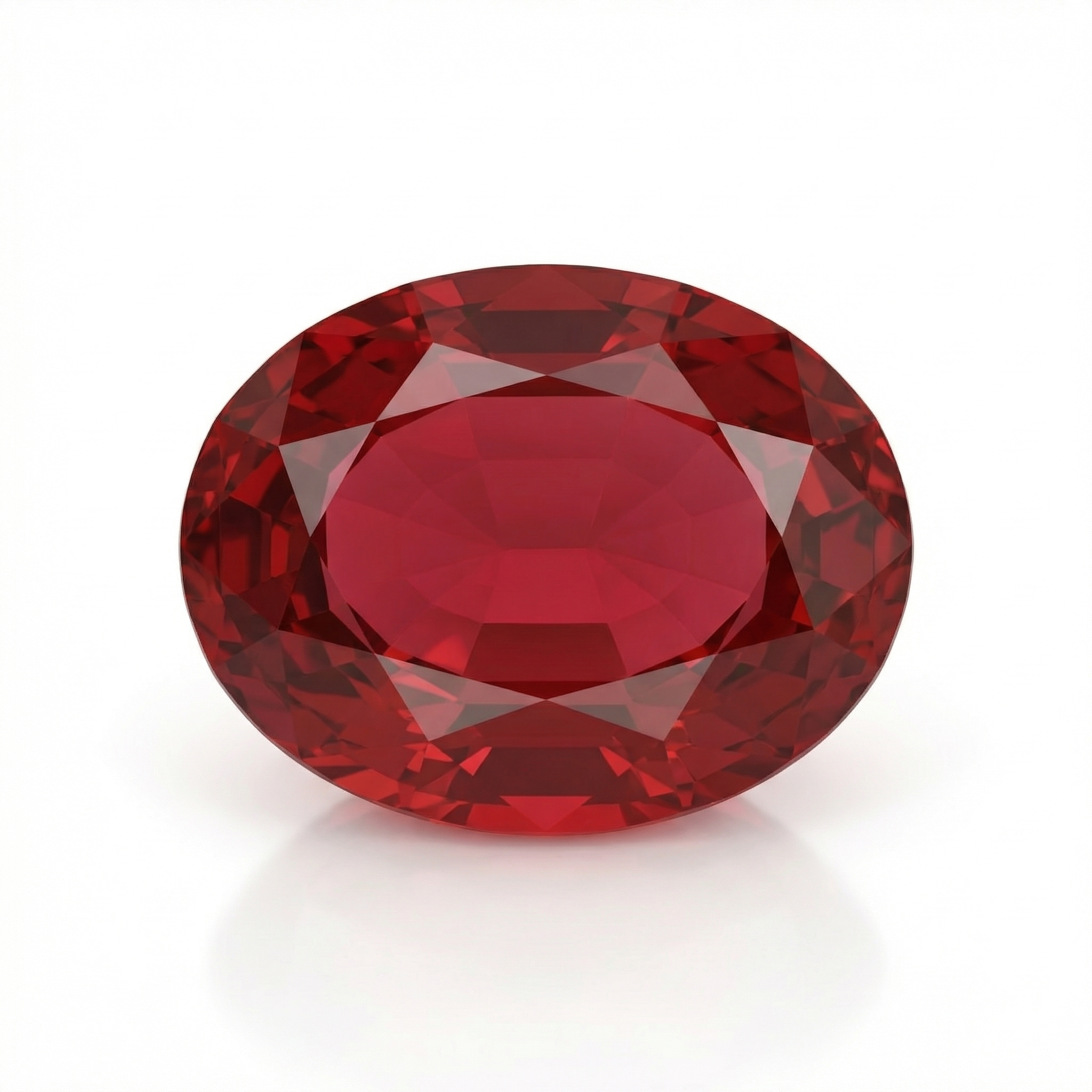 IGI Certified Laboratory Grown Ruby | 33.37 Carat Oval Cut | Purplish Red Investment Gemstone-Saleh Sallom Main image