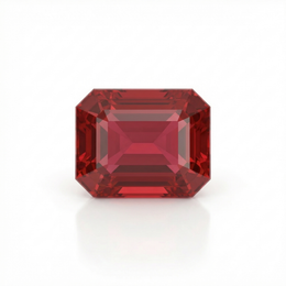 IGI Certified Laboratory Grown Ruby | 9.51 Carat Emerald Cut | Purplish Red-Saleh Sallom