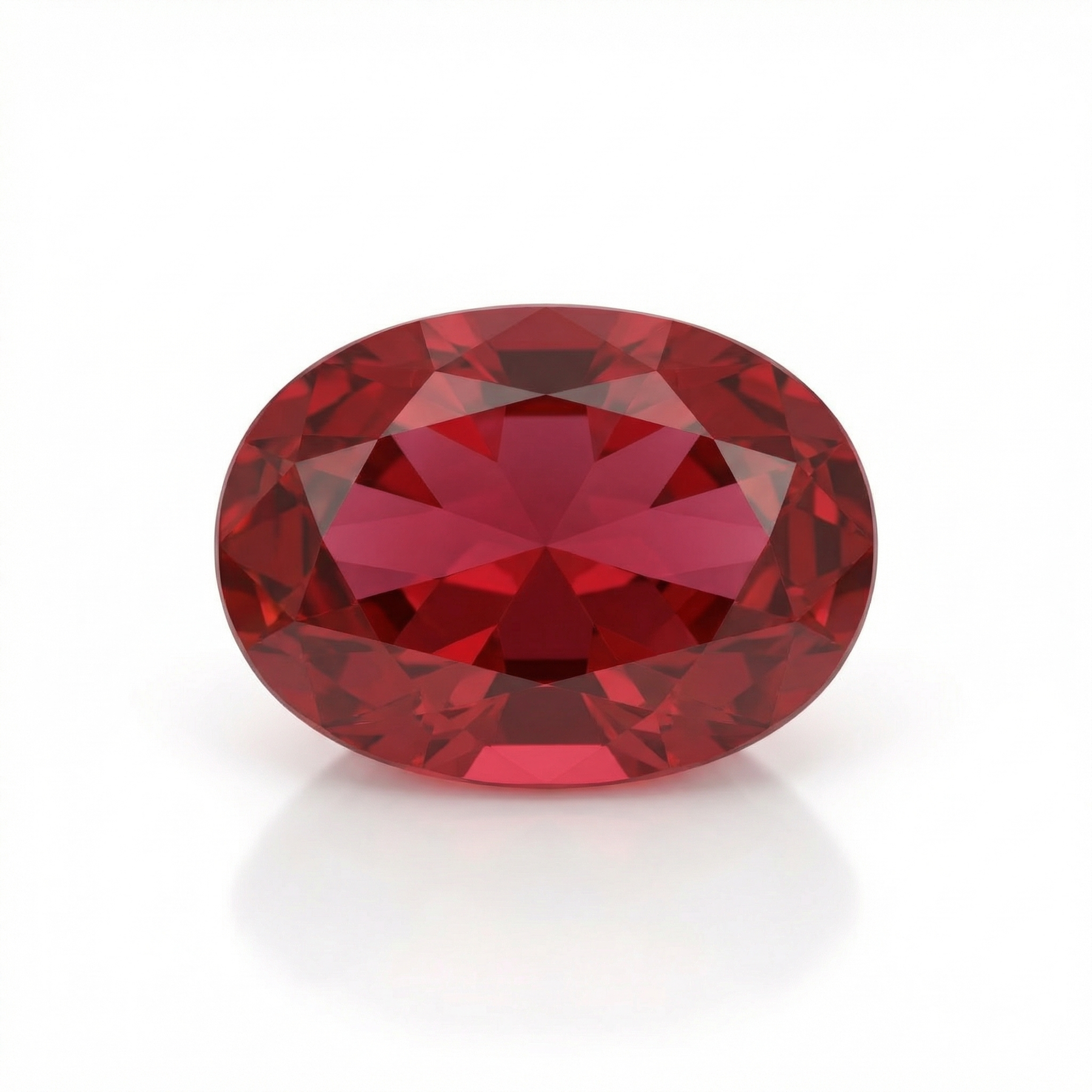 IGI Certified Laboratory Grown Ruby | 7.10 Carat Oval Brilliant Cut | Purplish Red-Saleh Sallom