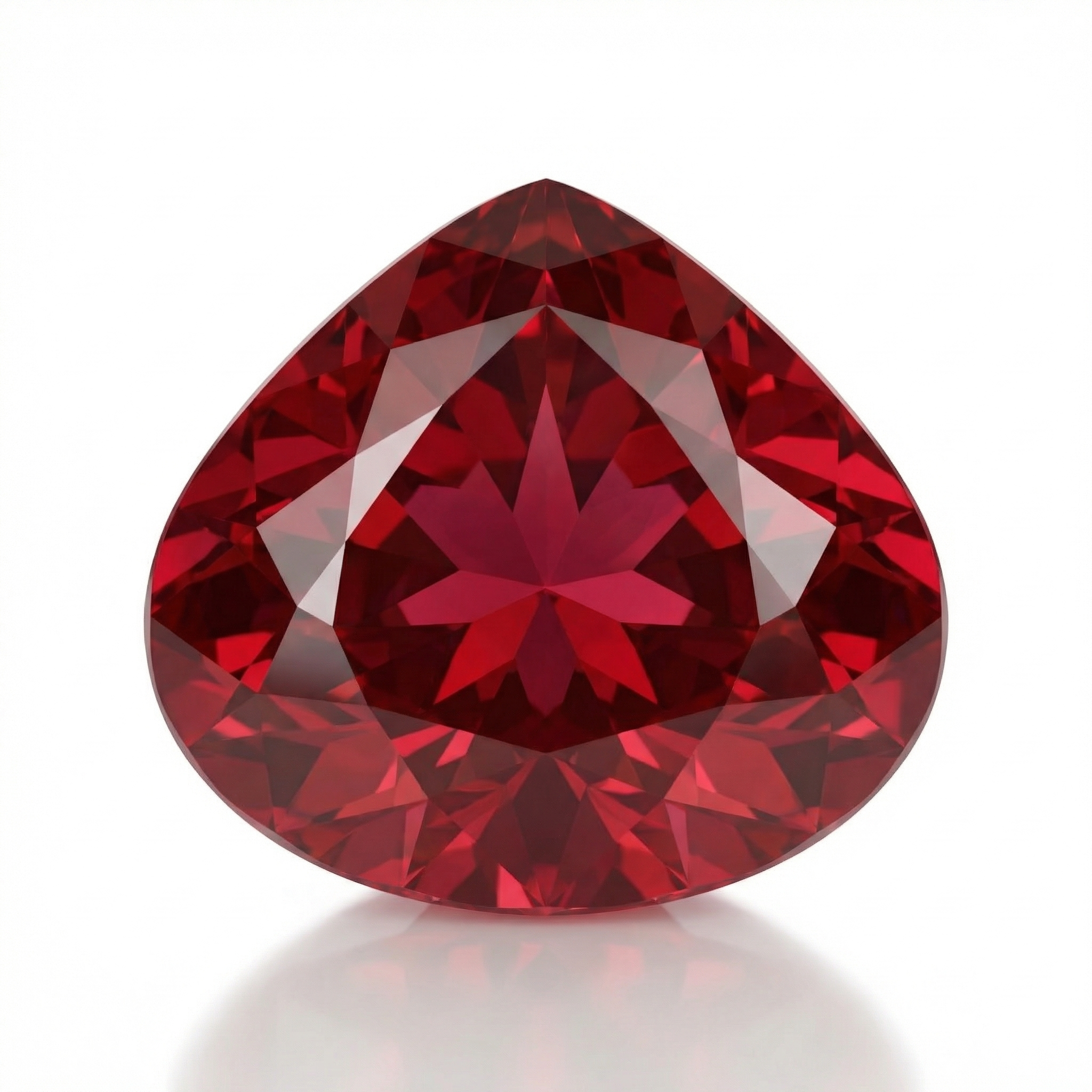 IGI Certified Laboratory Grown Ruby | 8.06 Carat Pear Cut | Purplish Red-Saleh Sallom Main image