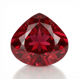 IGI Certified Laboratory Grown Ruby | 8.06 Carat Pear Cut | Purplish Red-Saleh Sallom