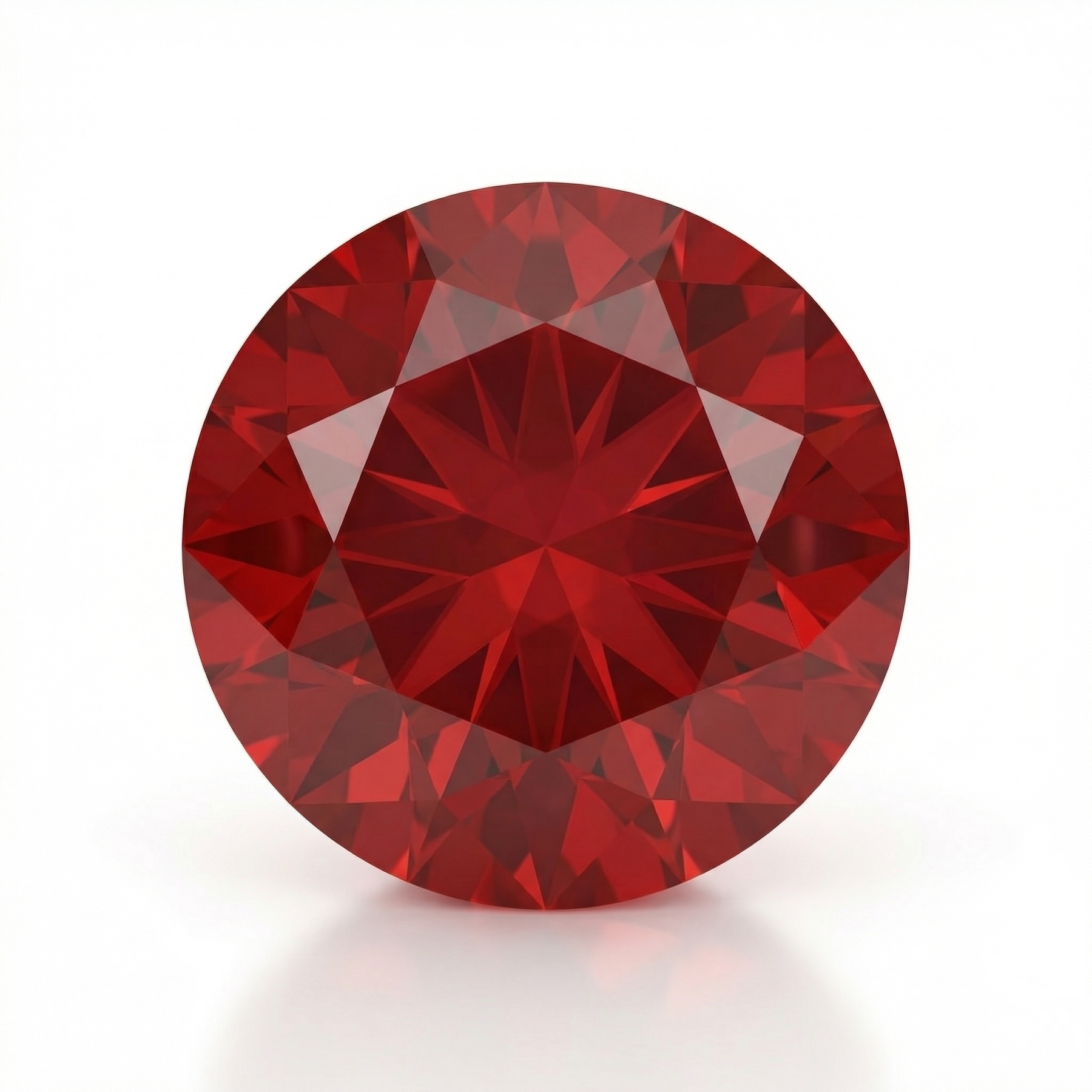 IGI Certified Laboratory Grown Ruby | 14.27 Carat Round Brilliant Cut | Purplish Red-Saleh Sallom