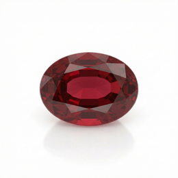 IGI Certified Laboratory Grown Ruby | 4.56 Carat Oval Cut | Vivid Red-Saleh Sallom