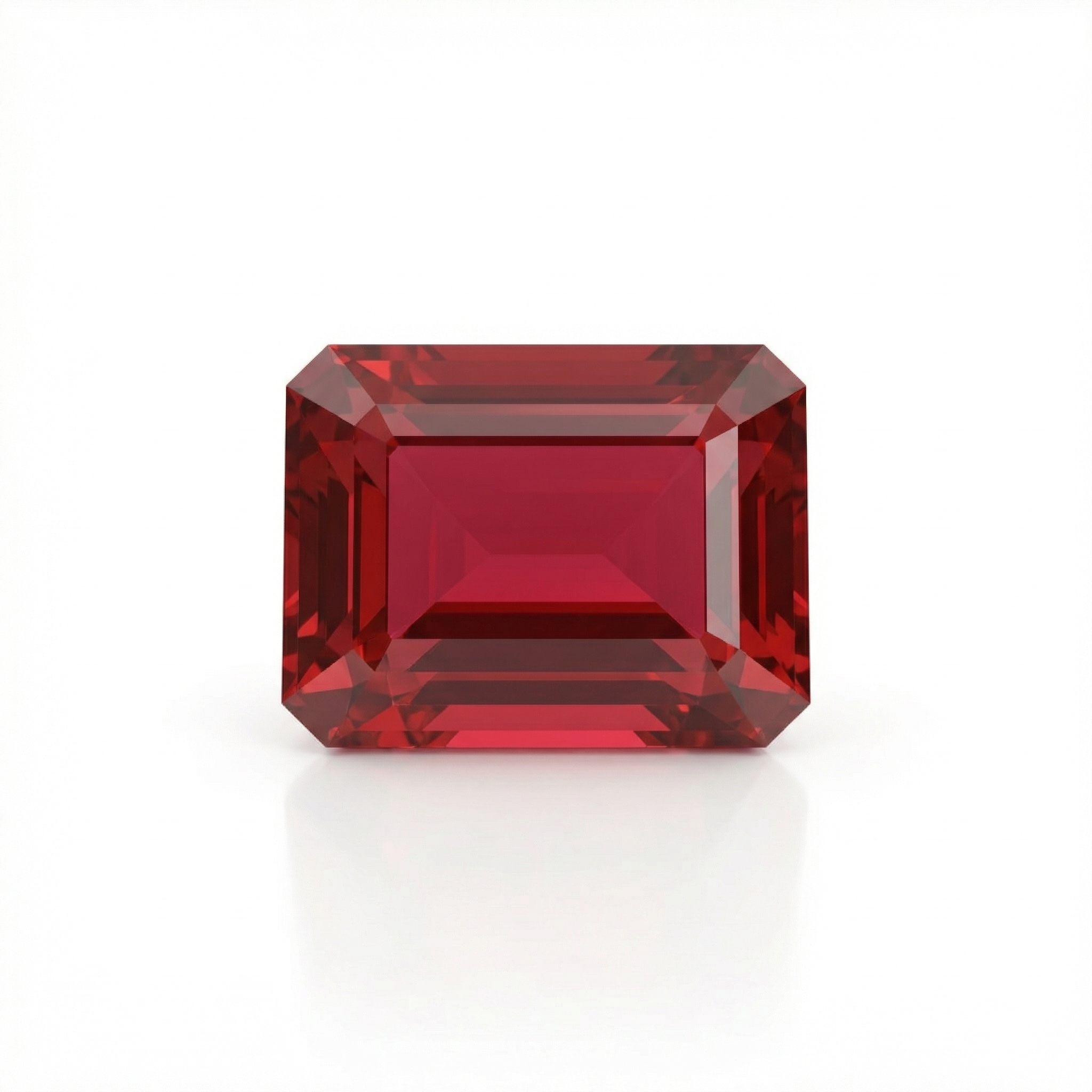 IGI Certified Laboratory Grown Ruby | 16.15 Carat Emerald Cut | Purplish Re-Saleh Sallom Main image