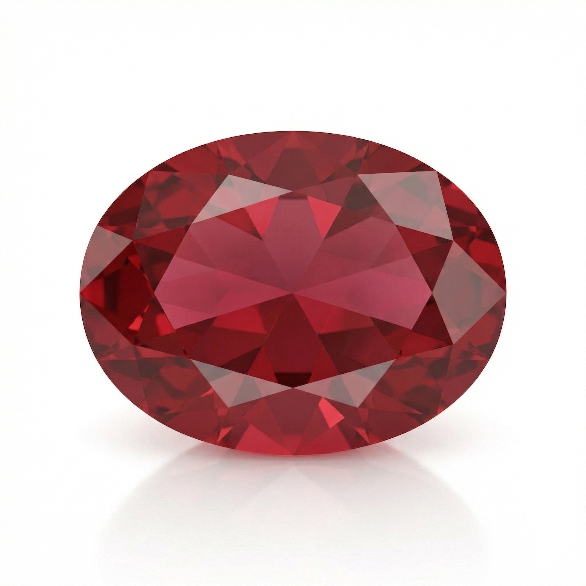 IGI Certified Laboratory Grown Ruby | 7.04 Carat Oval Cut | Purplish Red-Saleh Sallom Main image