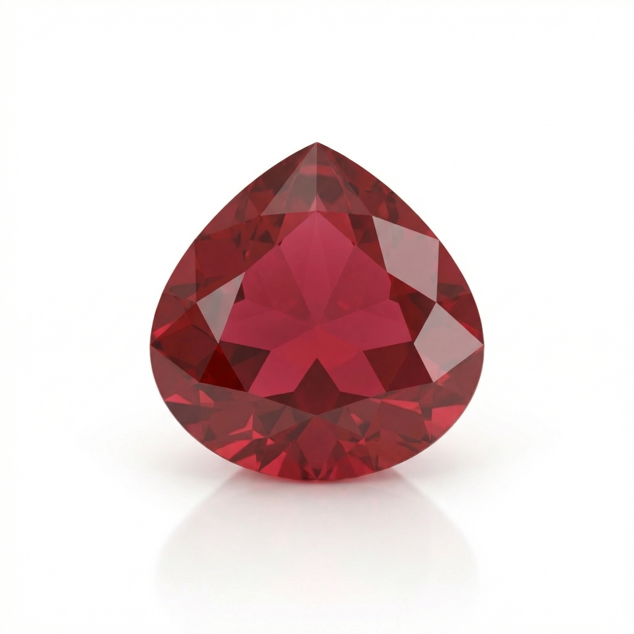 IGI Certified Laboratory Grown Ruby | 11.00 Carat Pear Cut | Purplish Red-Saleh Sallom Main image