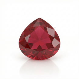IGI Certified Laboratory Grown Ruby | 11.00 Carat Pear Cut | Purplish Red-Saleh Sallom