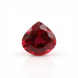 IGI Certified Laboratory Grown Ruby | 9.20 Carat Pear Cut | Purplish Red-Saleh Sallom
