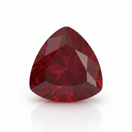 IGI Certified Laboratory Grown Ruby | 1.53 Carat Trillion Cut | Purplish Red-Saleh Sallom