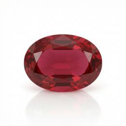 IGI Certified Laboratory Grown Ruby | 8.10 Carat Oval Cut | Purplish Red-Saleh Sallom