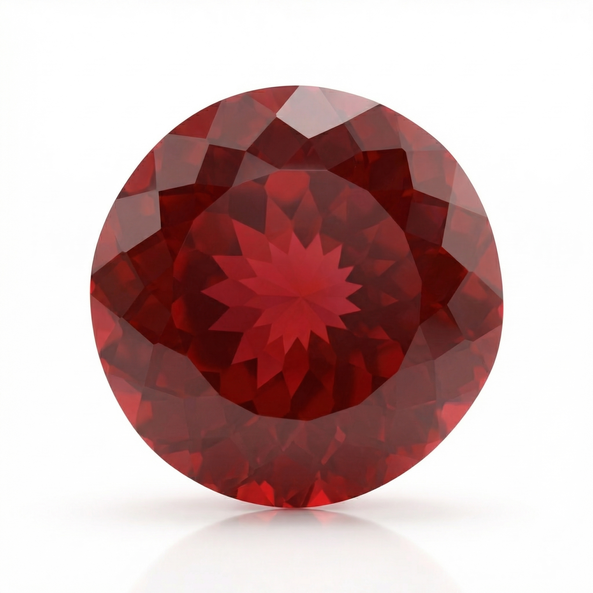 IGI Certified Laboratory Grown Ruby | 28.34 Carat Round Cut | Red-Saleh Sallom Main image