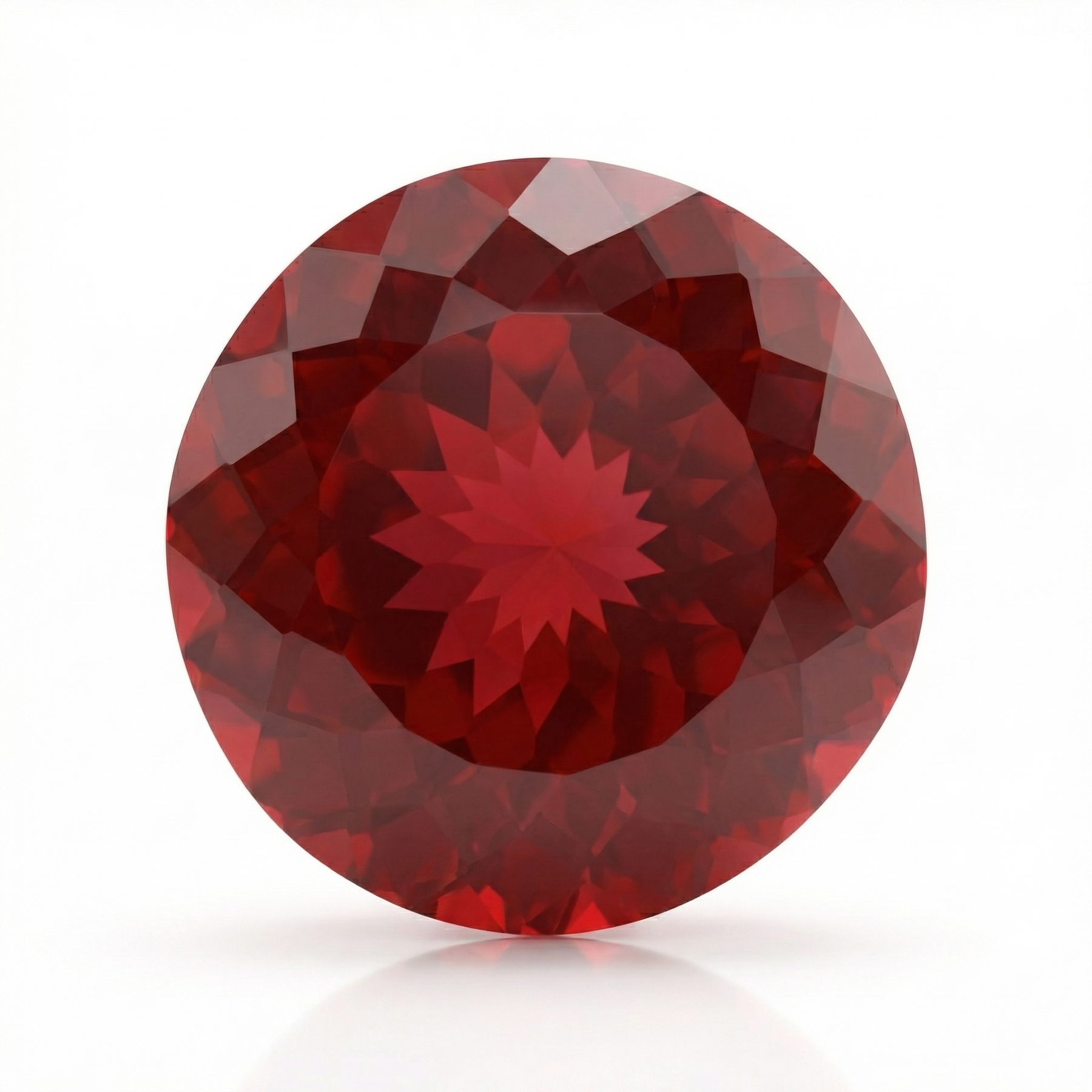 IGI Certified Laboratory Grown Ruby | 28.34 Carat Round Cut | Red-Saleh Sallom