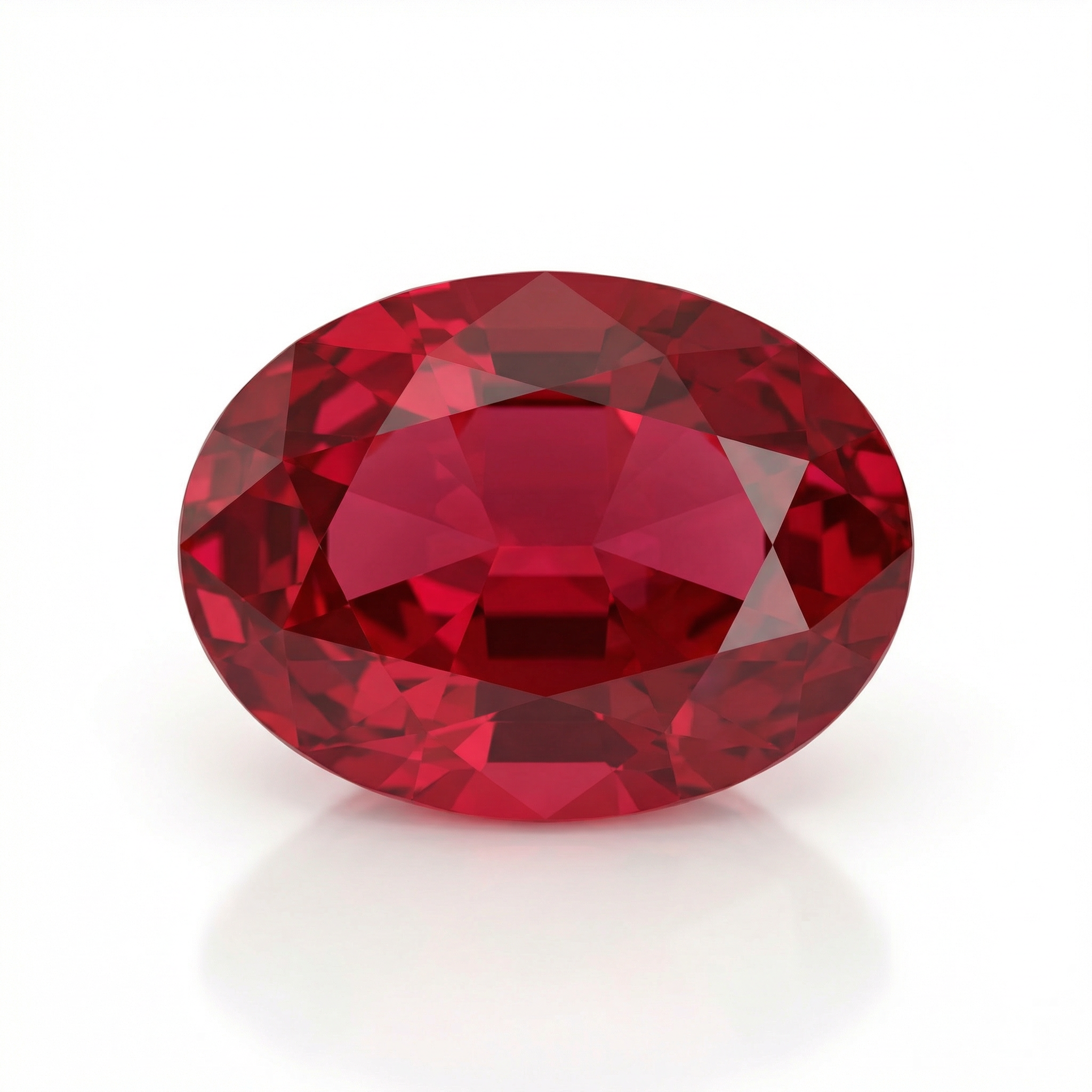 IGI Certified Laboratory Grown Ruby | 5.30 Carat Oval Cut | Pinkish Red-Saleh Sallom Main image