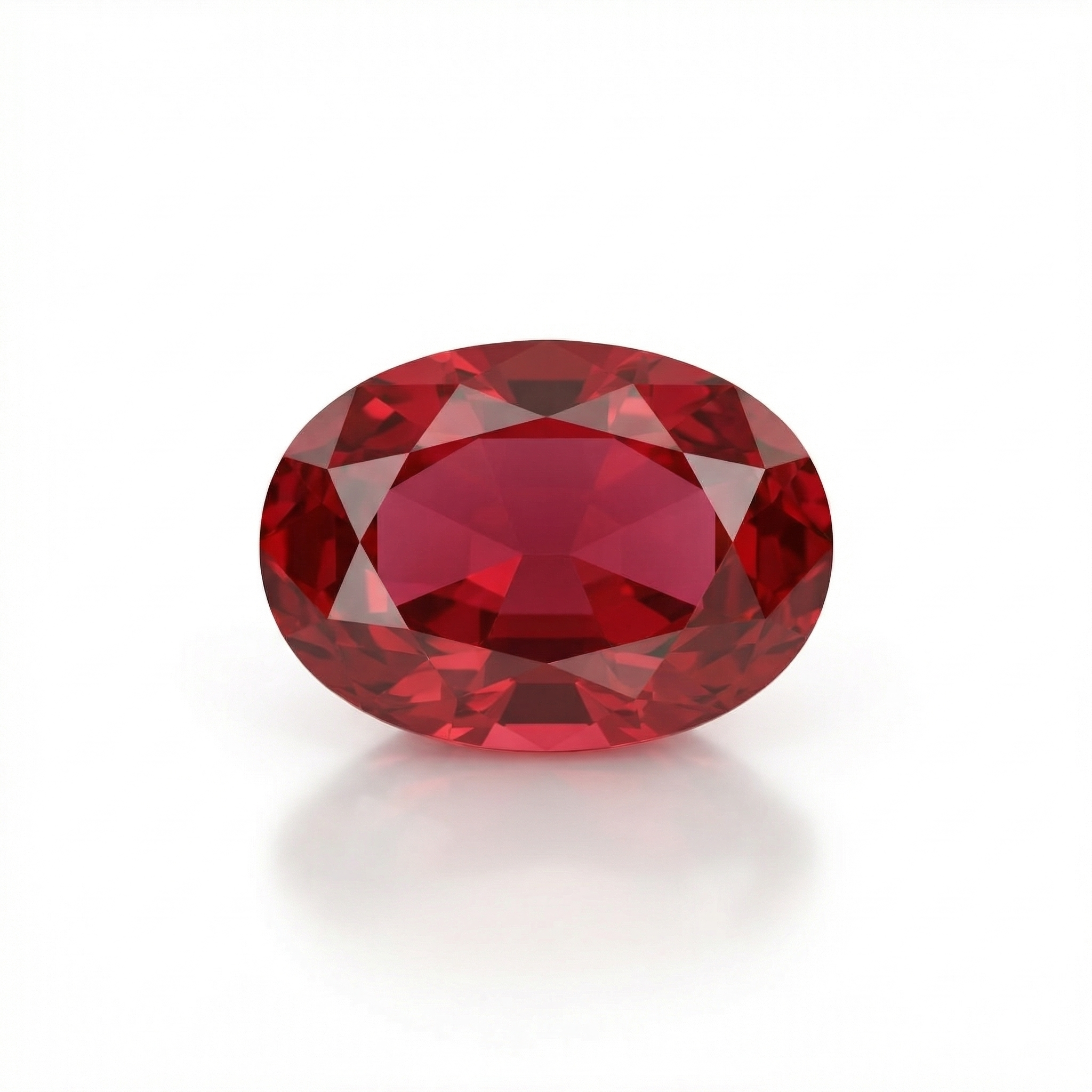 IGI Certified Laboratory Grown Ruby | 8.05 Carat Oval Cut | Purplish Red-Saleh Sallom Main image