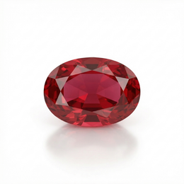 IGI Certified Laboratory Grown Ruby | 8.05 Carat Oval Cut | Purplish Red-Saleh Sallom