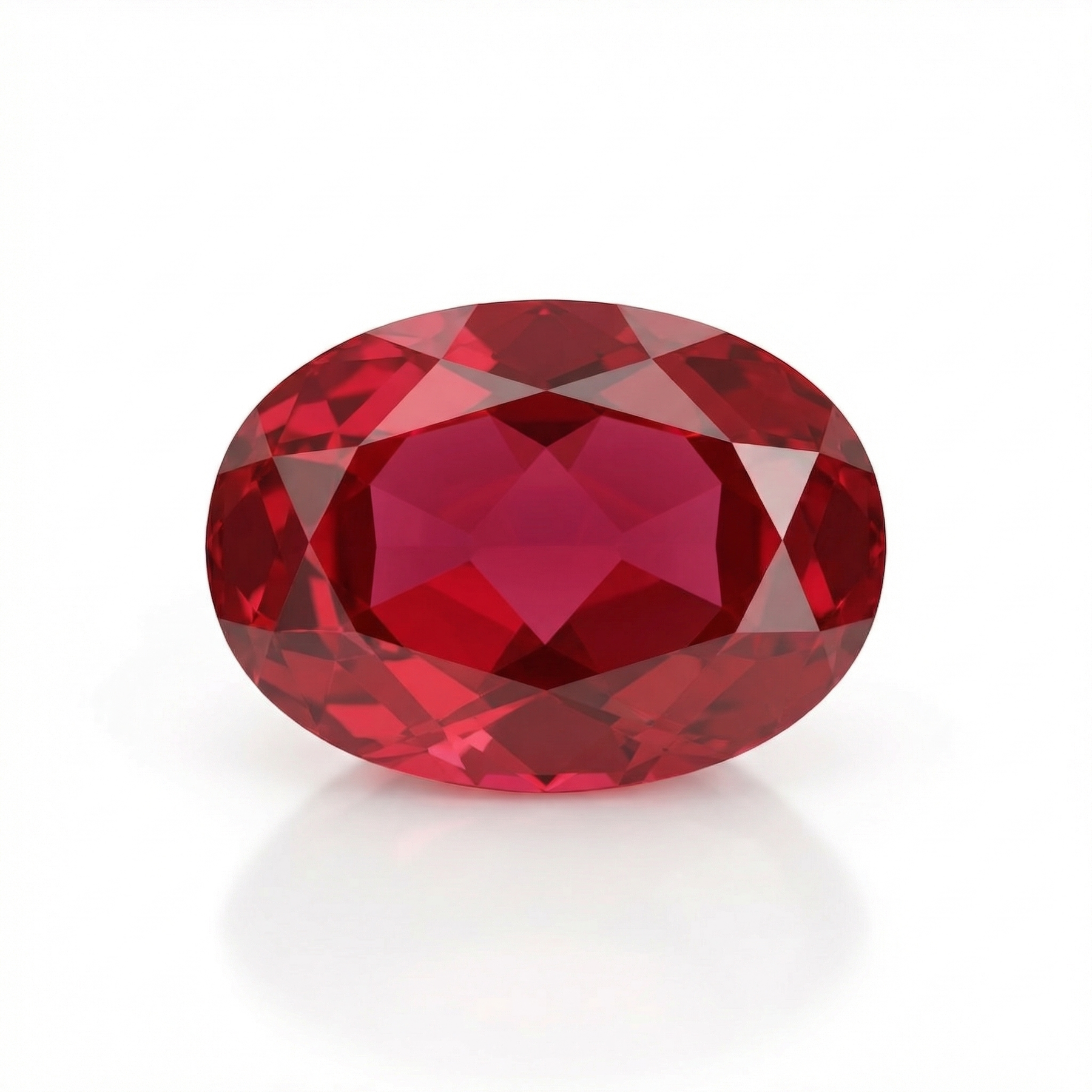 IGI Certified Laboratory Grown Ruby | 7.12 Carat Oval Brilliant Cut | Premium Red Statement Gem-Saleh Sallom