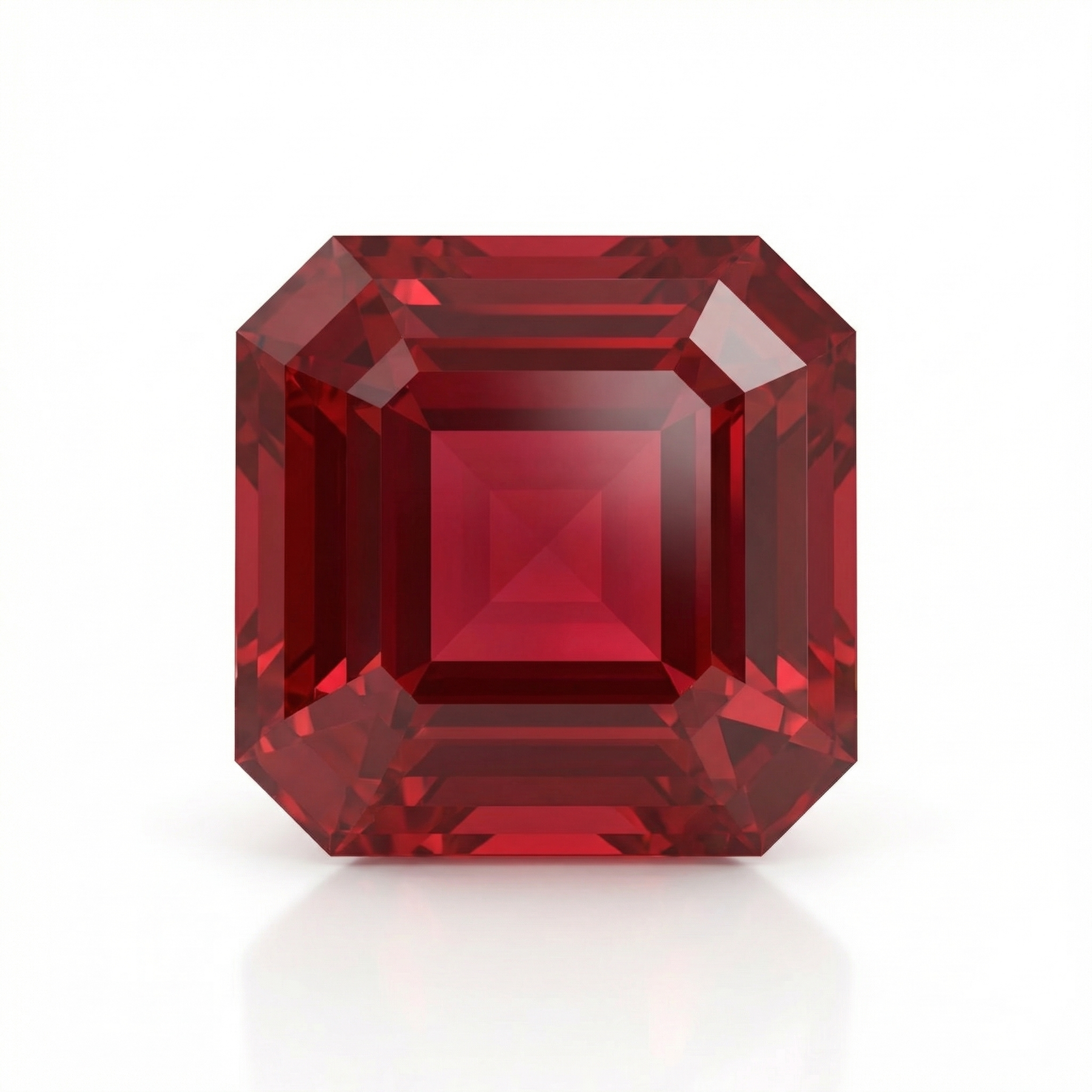 IGI Certified Laboratory Grown Ruby | 18.35 Carat Square Emerald Cut | Premium Statement Red Gemstone-Saleh Sallom