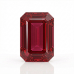 IGI Certified Laboratory Grown Ruby | 13.59 Carat Emerald Cut | Premium Red Statement Gemstone-Saleh Sallom