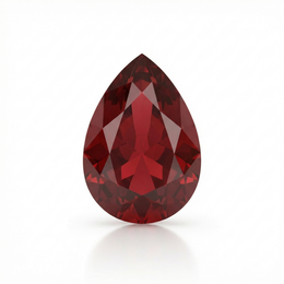 IGI Certified Laboratory Grown Ruby | 6.44 Carat Pear Mixed Cut | Elegant Red Gemstone-Saleh Sallom