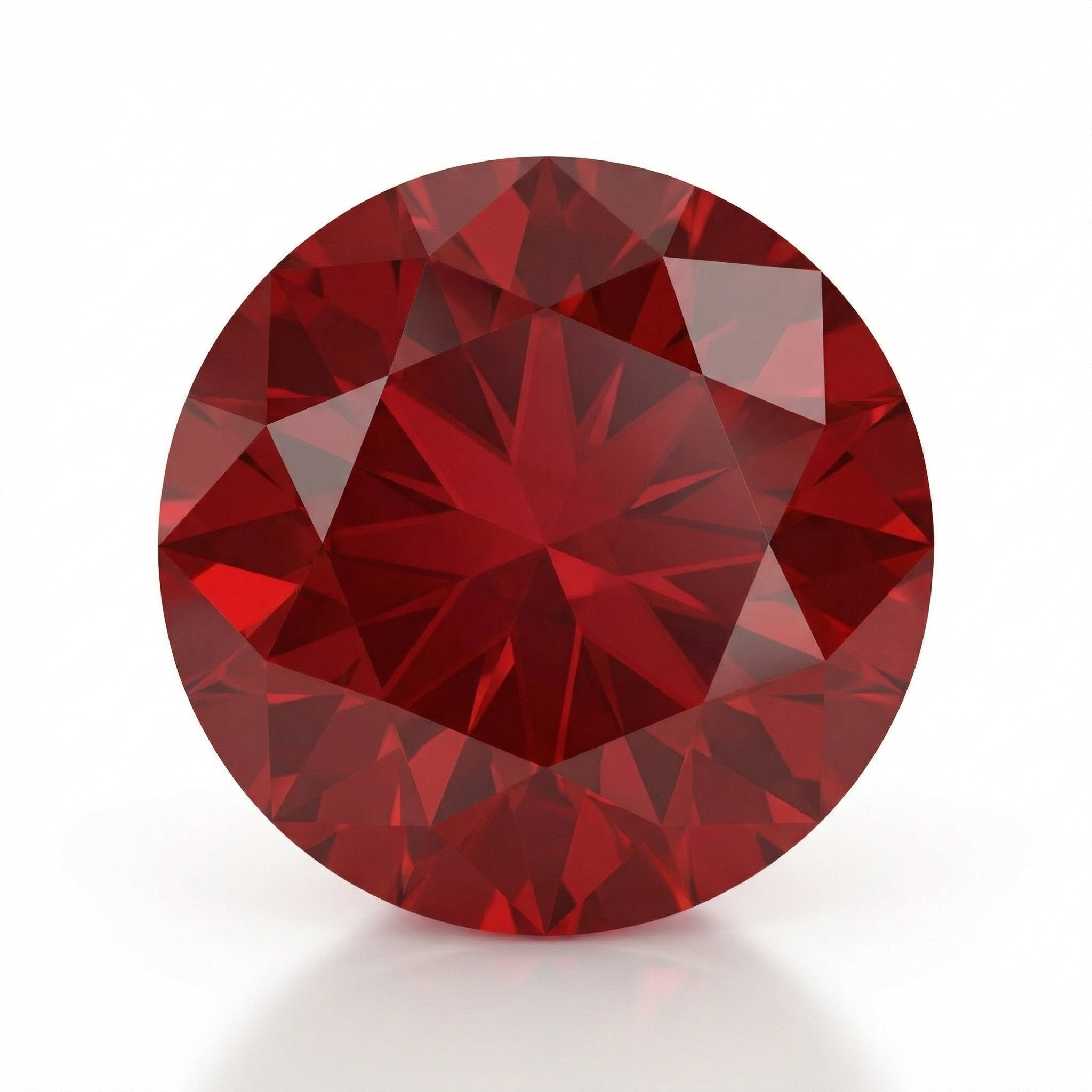 IGI Certified Laboratory Grown Ruby | 14.54 Carat Round Brilliant Cut | Premium Red Statement Gemstone-Saleh Sallom Main image