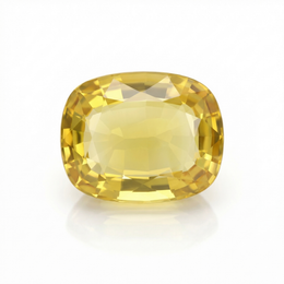 IGI Certified Laboratory Grown Yellow Sapphire | 32.67 Carat Cushion Mixed Cut | Exceptional Luxury Statement Gemstone-Saleh Sallom