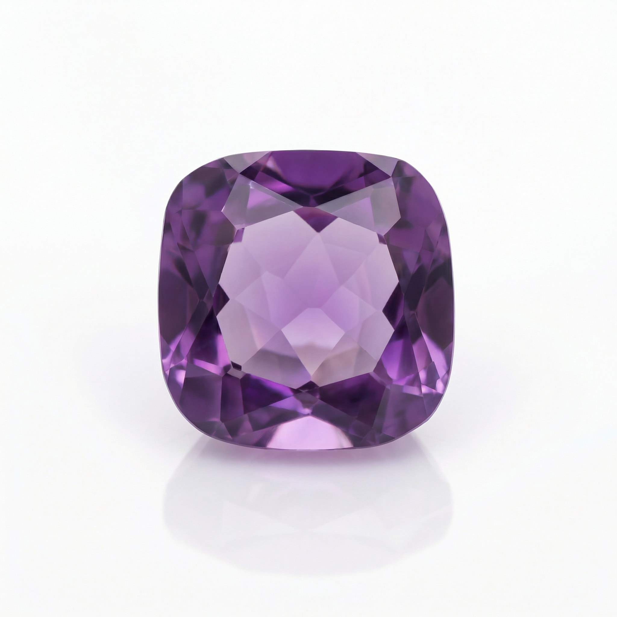 IGI Certified Laboratory Grown Pink Sapphire | 2.91 Carat Square Cushion Mixed Cut | Elegant Purplish Pink Gemstone-Saleh Sallom Main image