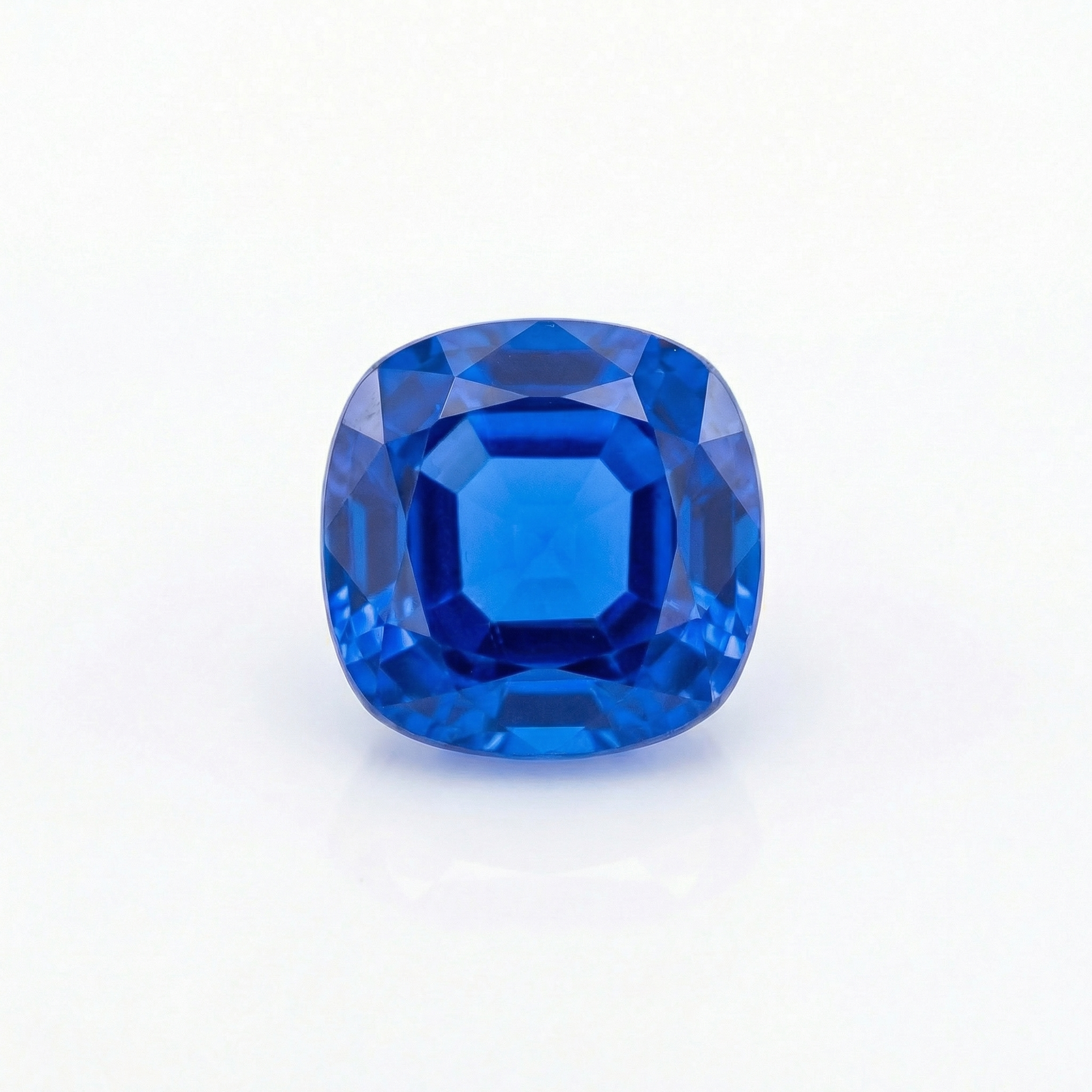IGI Certified Laboratory Grown Blue Spinel | 4.32 Carat Square Cushion Mixed Cut | Vivid Blue Gemstone-Saleh Sallom