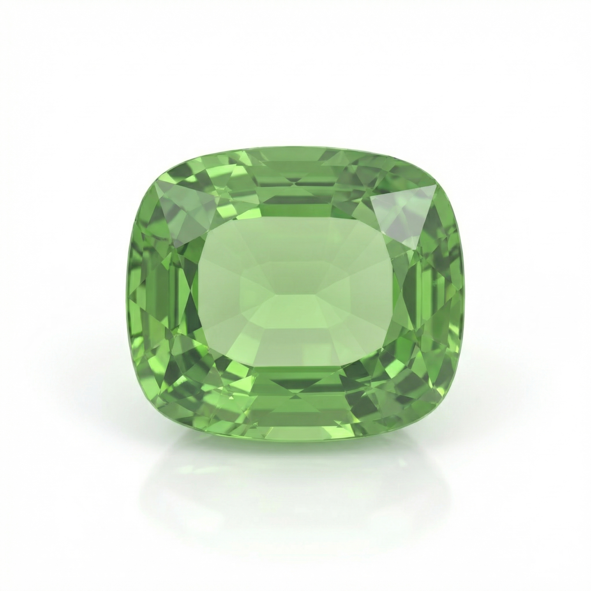 IGI Certified Laboratory Grown Yellowish Green Spinel | 20.16 Carat Cushion Mixed Cut | Rare Statement Gemstone-Saleh Sallom Main image