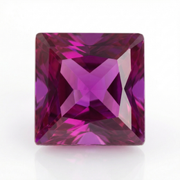IGI Certified Laboratory Grown Ruby | 1.29 Carat Princess Cut | Purplish Red Gemstone-Saleh Sallom