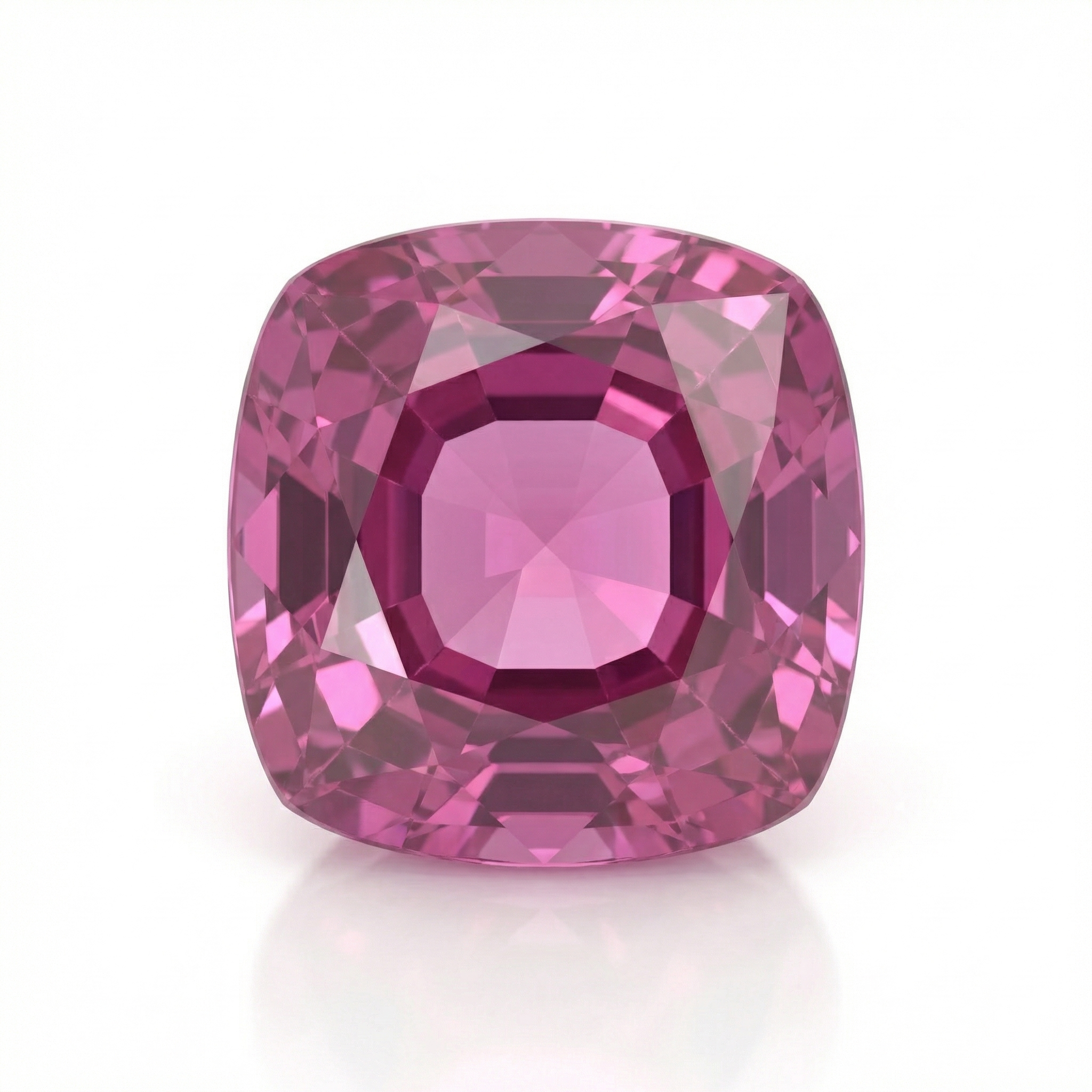 IGI Certified Laboratory Grown Pink Sapphire | 5.71 Carat Cushion Cut | Vivid Pink-Saleh Sallom Main image