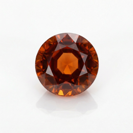 IGI Certified Laboratory Grown Orange Sapphire | 0.11 Carat Round Mixed Cut | Luxury Gemstone-Saleh Sallom