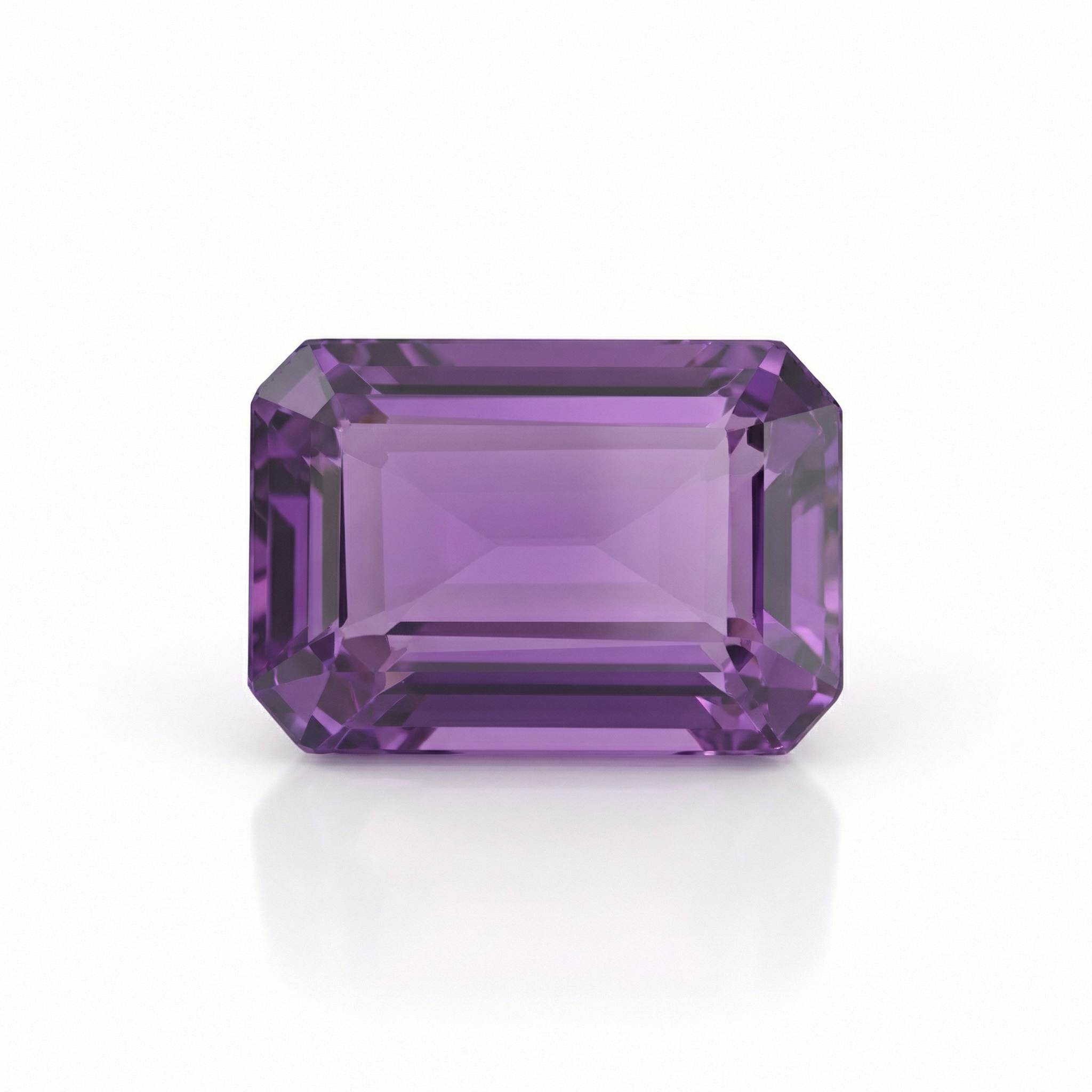 IGI Certified Laboratory Grown Violethish Purple Sapphire | 10.47 Carat Emerald Cut | Luxury Gemstone-Saleh Sallom Main image