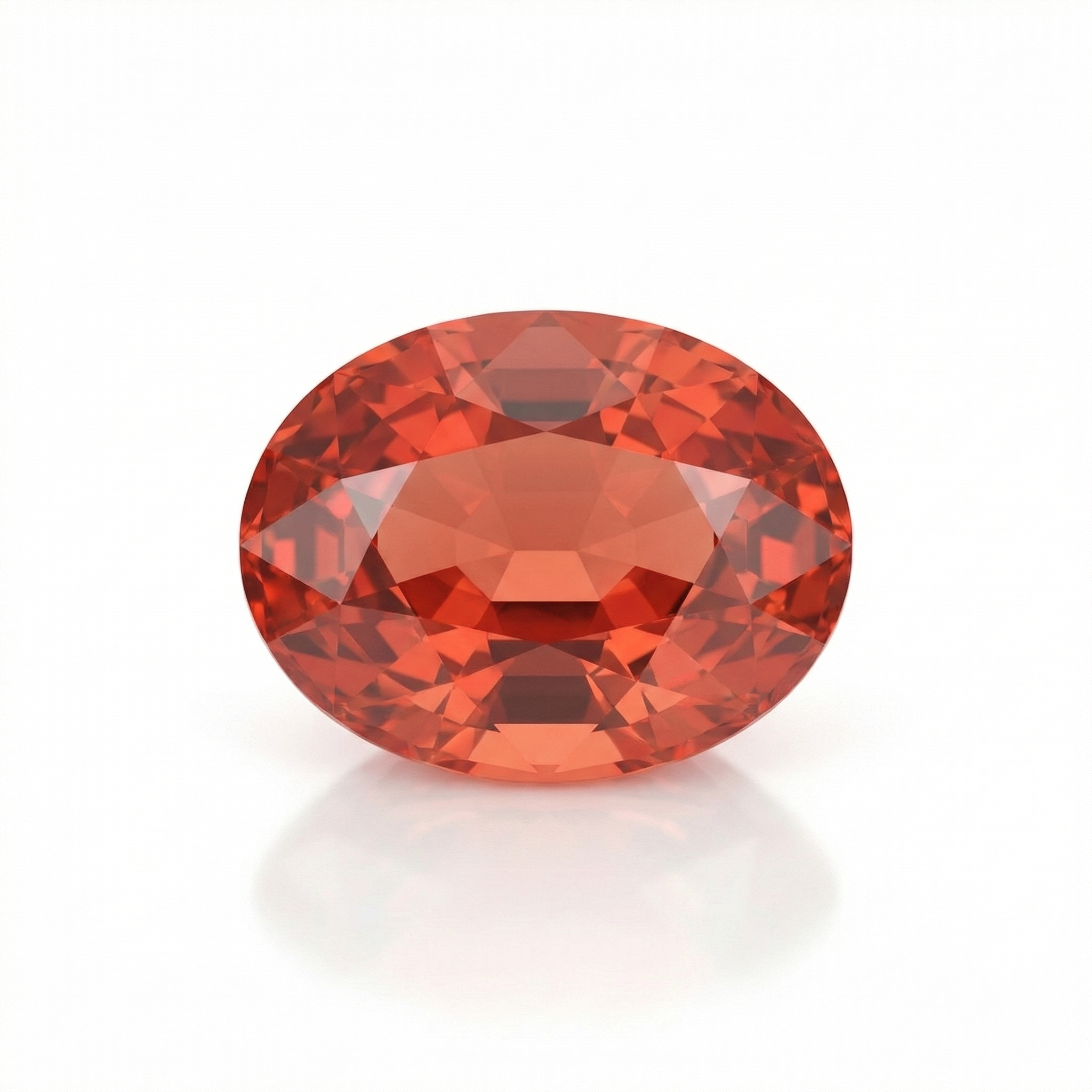 IGI Certified Laboratory Grown Orangy Pink Sapphire | 20.44 Carat Oval Mixed Cut | Luxury Gemstone-Saleh Sallom Main image